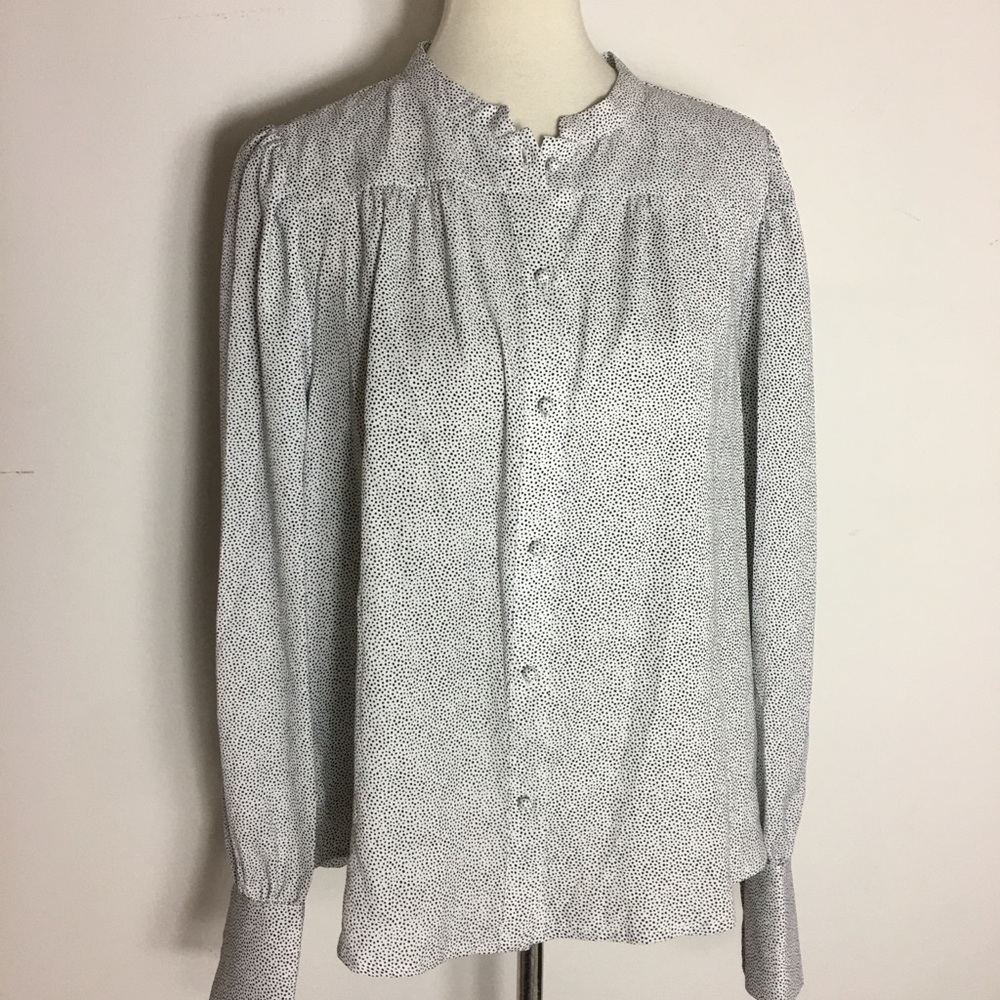 Rachel Zoe Polo Dots long Sleeves Blouse